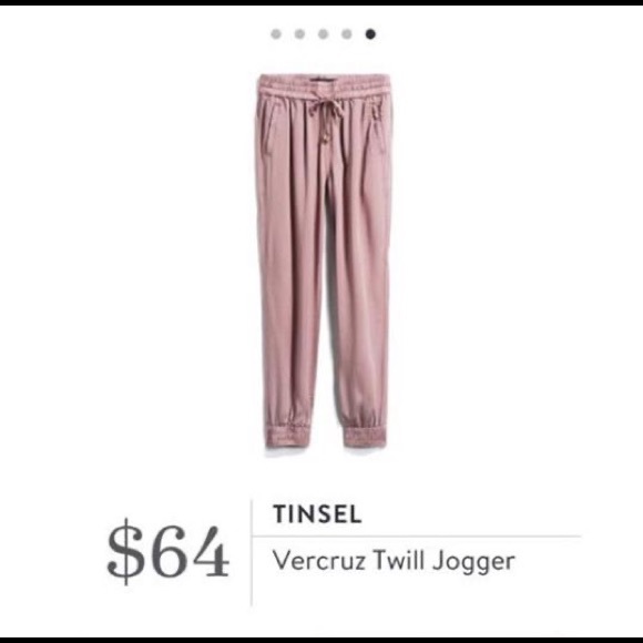 Tinsel Vercruz Pink Twill Jogger for Stitch Fix - Picture 5 of 6
